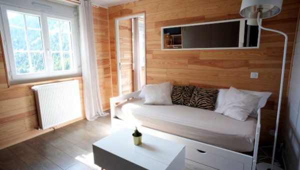 Suite de luxe avec lit double standard à réserver dans l'hôtel à Saint Lary Soulan : La Sapinière***